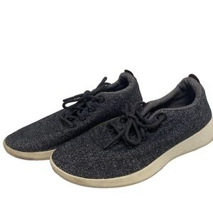 Allbirds Mens Wool Runner Mizzle Running Shoes Black Low Top Lace Up 12m